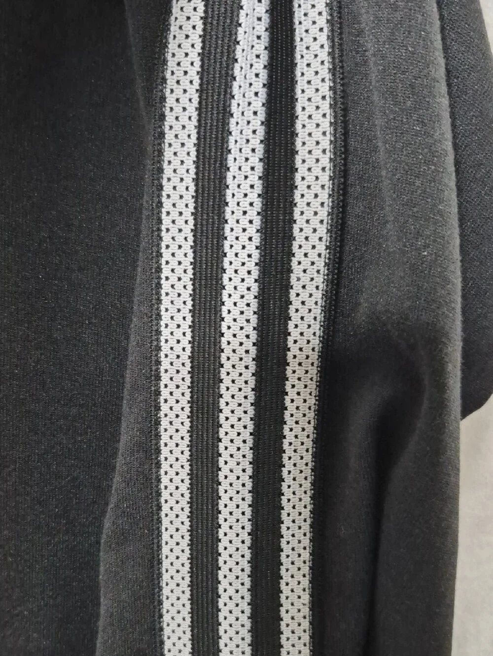 Vintage 90s Adidas Mesh Stripe Jersey Crewneck M‎